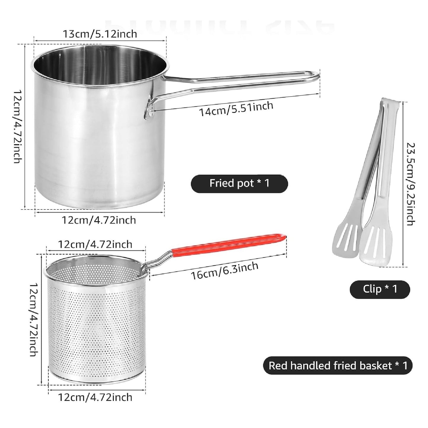 Olla Freidora Profunda Canasta Con Tapa