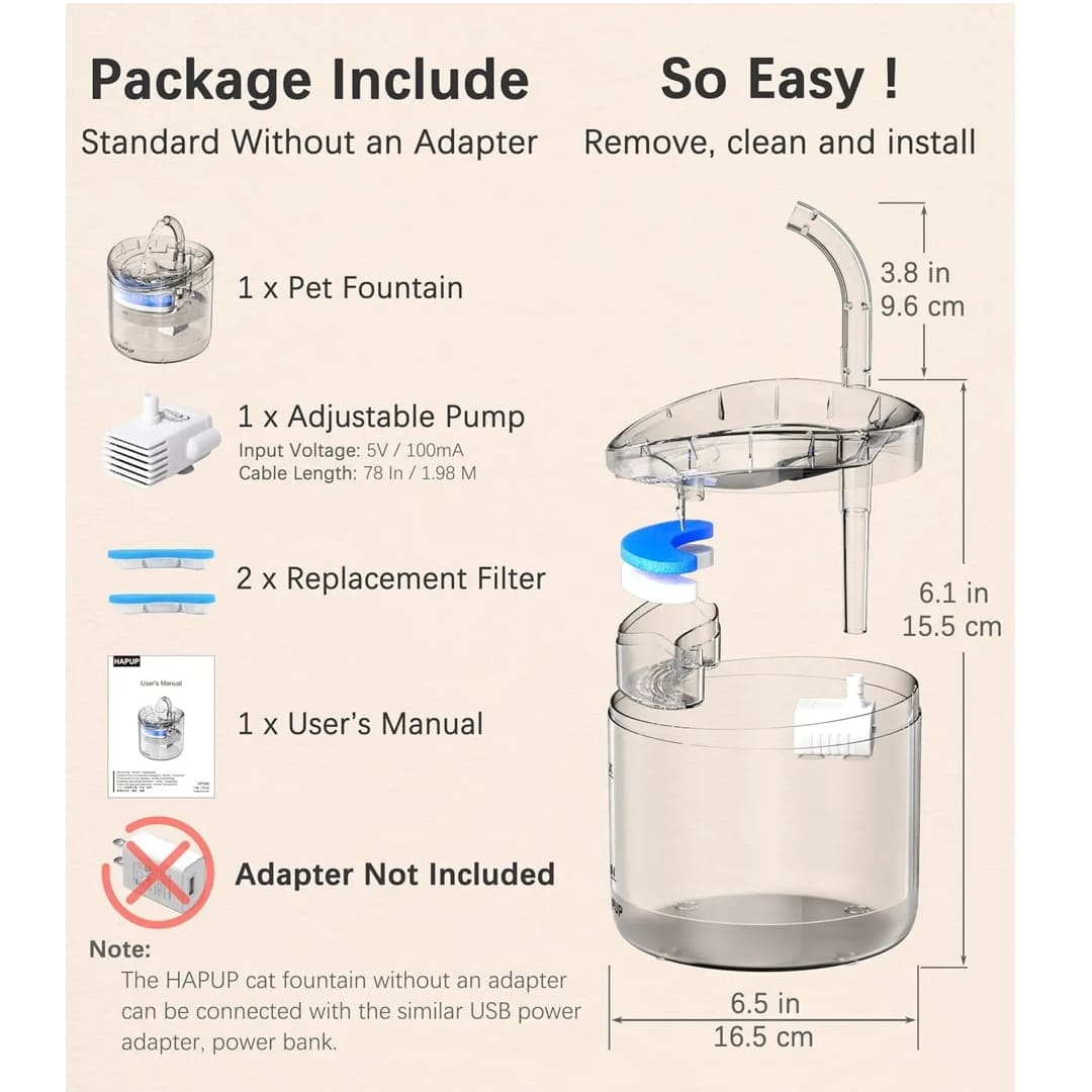 Fuente Bebedero Con Filtro Para Gatos y Perros