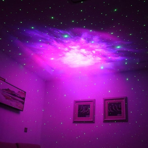 Proyector de Galaxias en Forma de Astronauta Con Ruido Blanco, Parlante, Bluetooth y Control