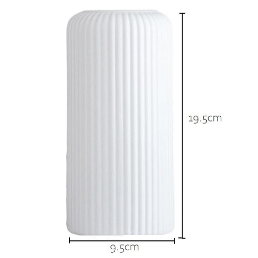 Florero Jarron Minimalista Decorativo 19,5cm x 9,5cm