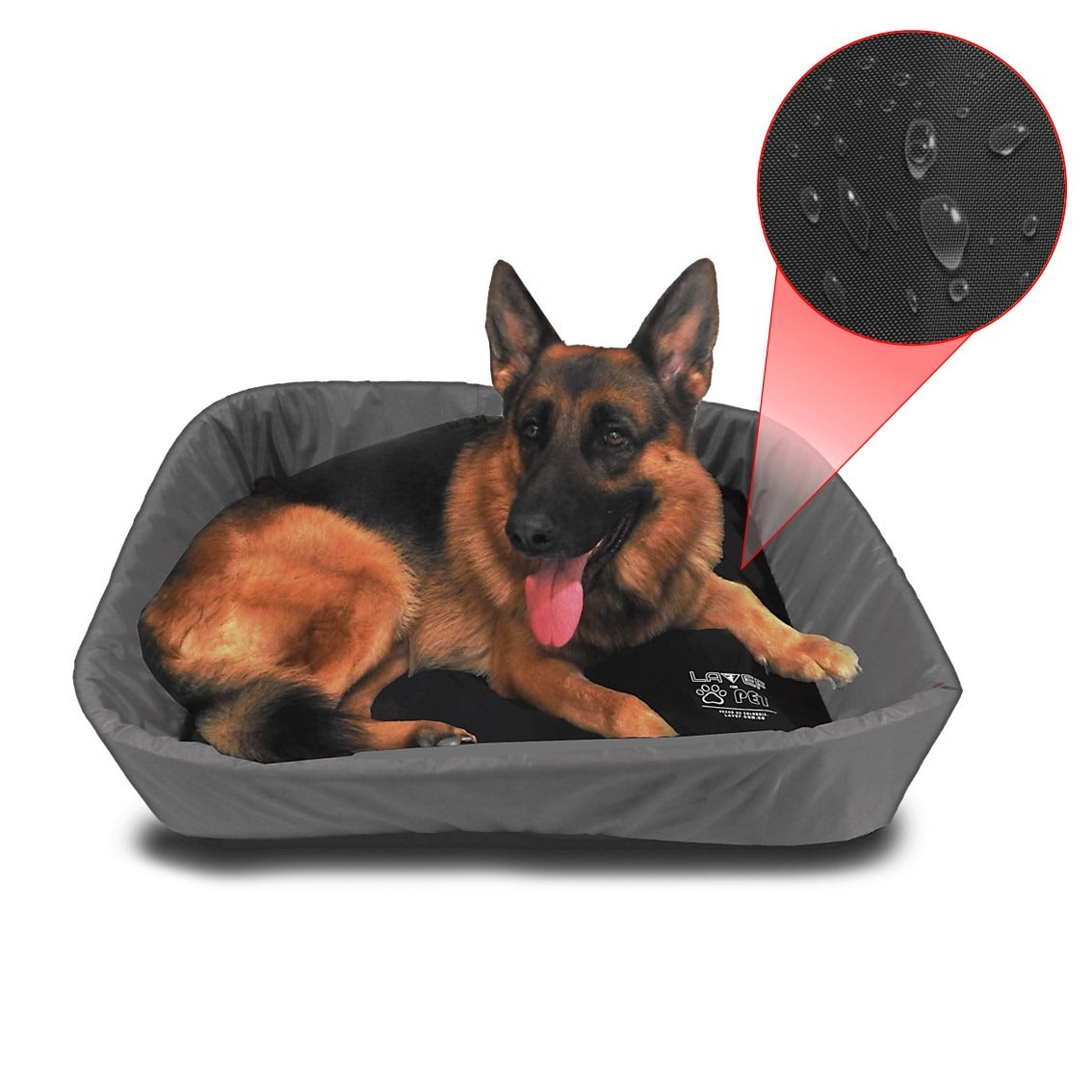 Cama Para Mascota Con Borde Antifluido 82x72x15cm