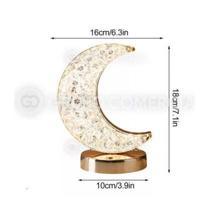 Lámpara de Mesa Luna Decorativa Recargable