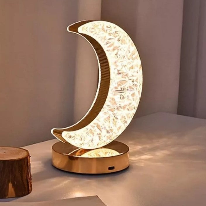 Lámpara de Mesa Luna Decorativa Recargable