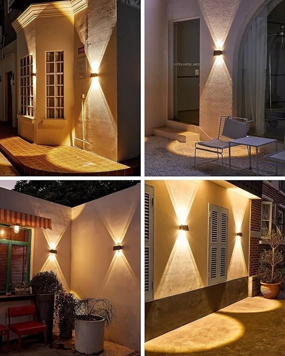 Lámpara Solar LED 9W Recargable Para Pared de Ambiente Gourment