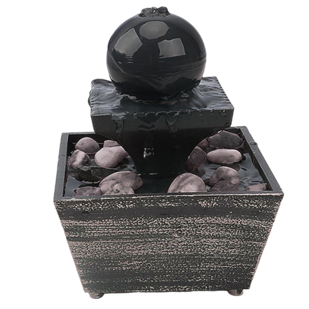 Mini Fuente de Agua Con Piedras y Esfera