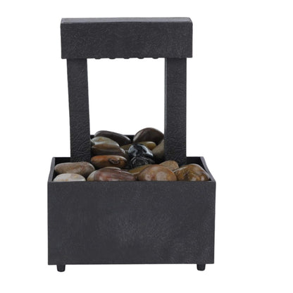 Mini Fuente de Agua Con Piedras y 5 Chorros