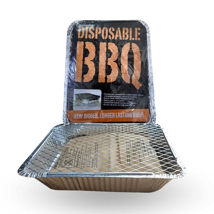 Parrilla Asador Desechable 30cm x 24cm x 5cm y 1 Bolso Con Carbón