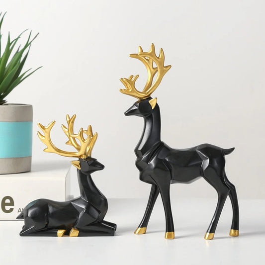 Pareja de Ciervos Decorativos
