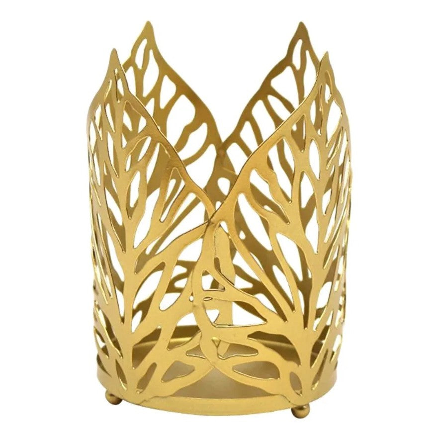 Portavelas Decorativo Dorado