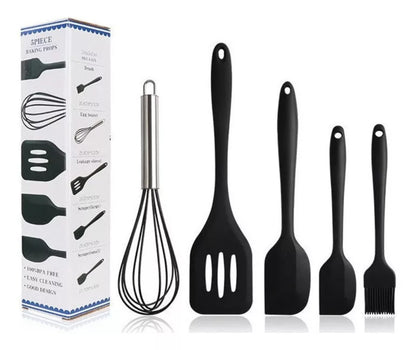 Set De Utensilios De Cocina De Silicona Para Hornear, 5 Piez